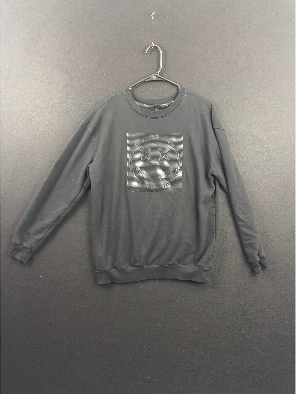 Art Class Boys' Black Smiley Face Crewneck Sweatshirt XXL
